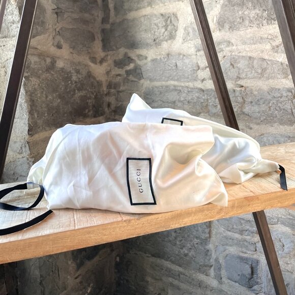 Gucci Ivory Leather Interlocking GG Rhyton Chunky Sneakers - Picture 12 of 12